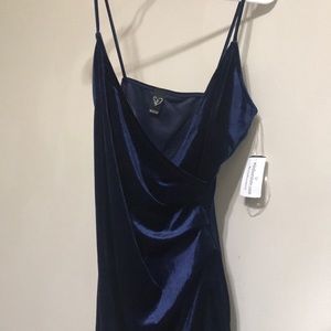 navy blue mini dress